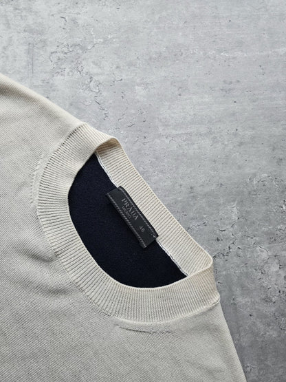 PRADA Super Fine Wool Striped Sweater