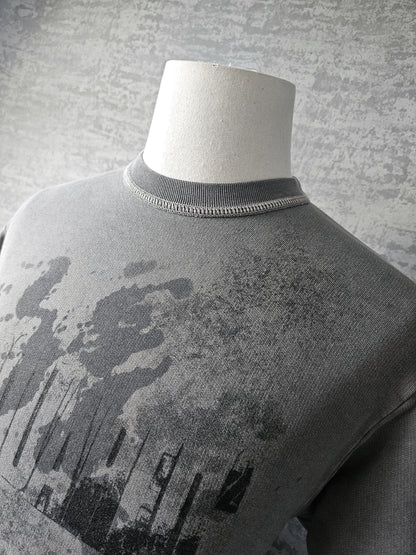 DSQUARED2 Spray Graffiti Distressed Sweatshirt