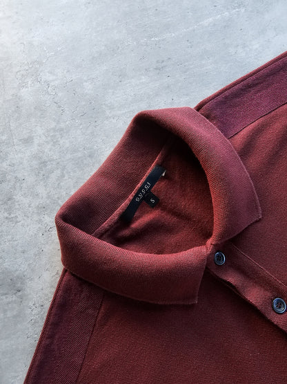 GUCCI Web Crest Embroidery Polo Shirt