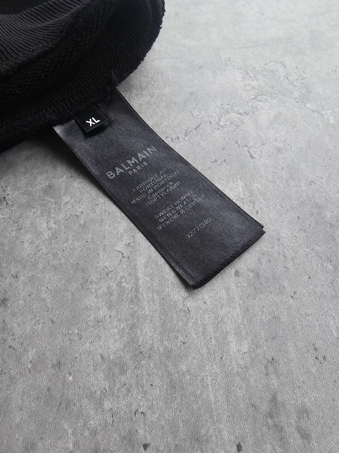 BALMAIN Logo Repeat Cotton Sweatshirt