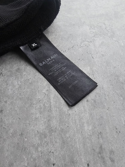 BALMAIN Logo Repeat Cotton Sweatshirt