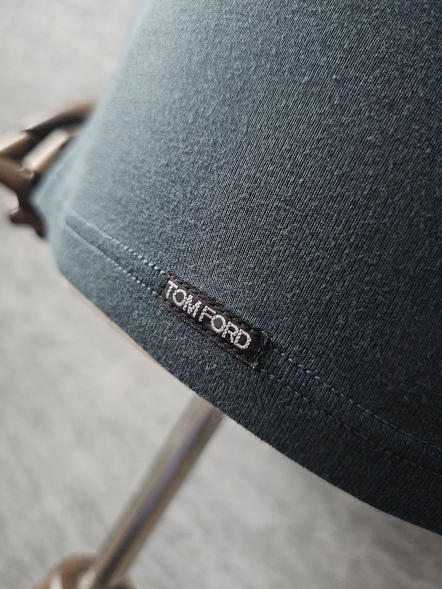 TOM FORD Cotton Crew Neck T-Shirt in Green