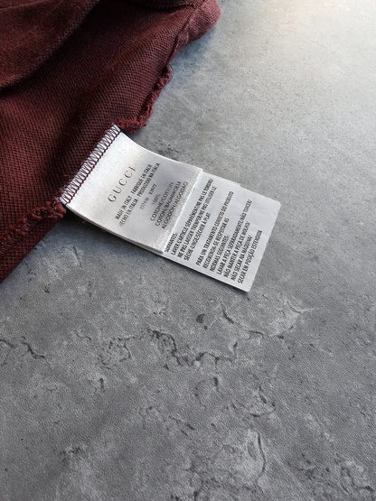 GUCCI Web Crest Embroidery Polo Shirt