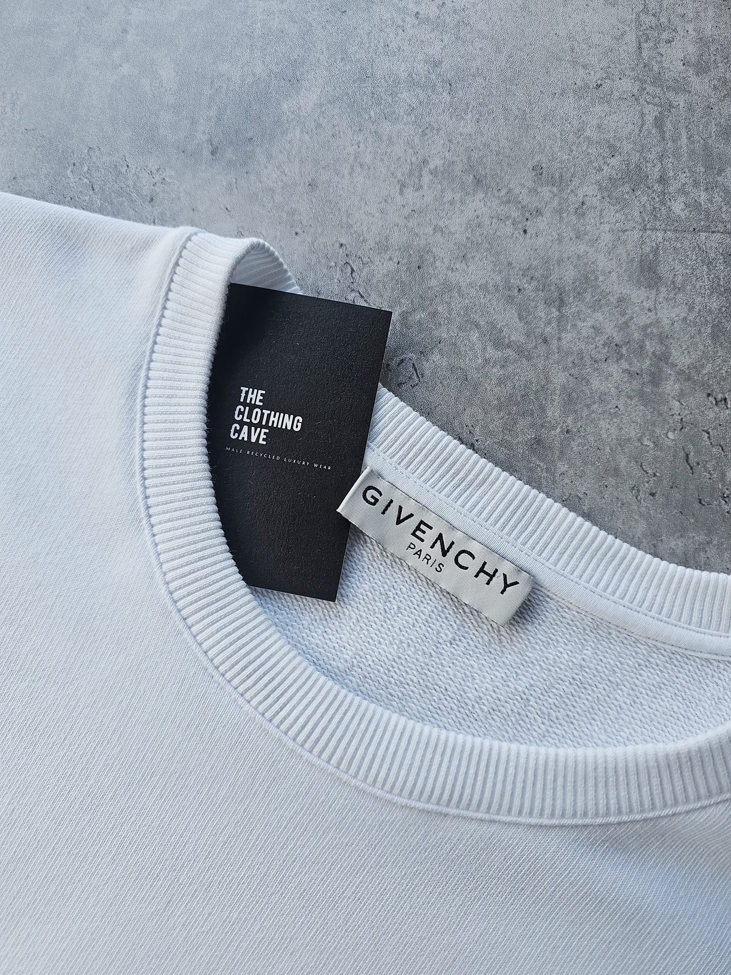 GIVENCHY Silver Logo Oversized Sweatshirt