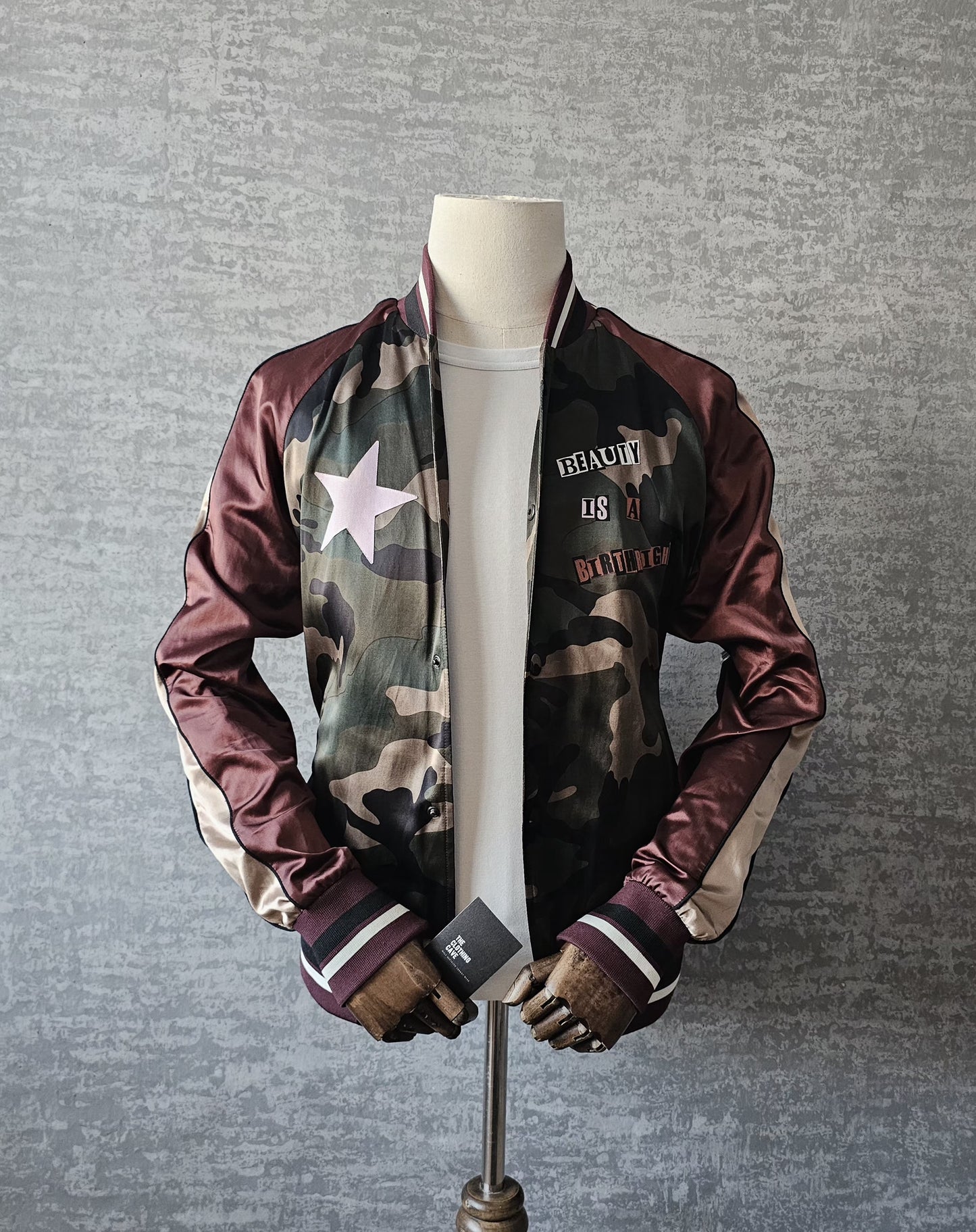 VALENTINO GARAVANI x Jamie Reid Satin Bomber