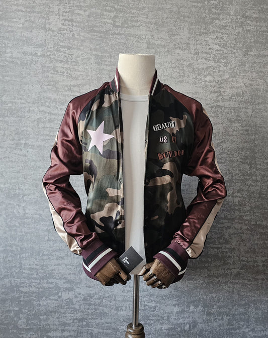 VALENTINO GARAVANI x Jamie Reid Satin Bomber