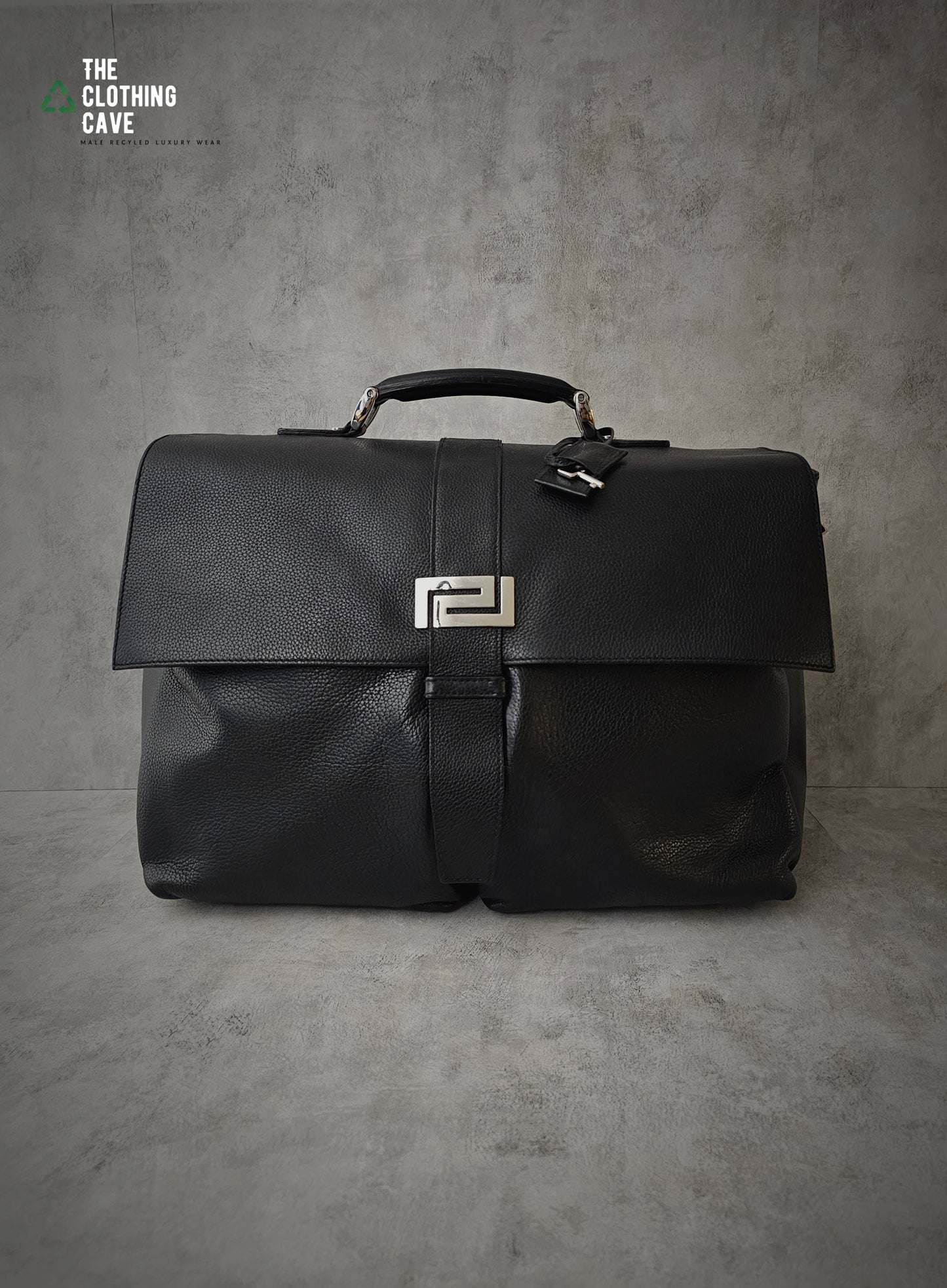 GIANNI VERSACE Smooth Leather Briefcase/ Shoulder Bag