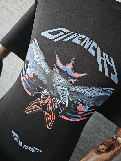 GIVENCHY Eagle Print Cotton T-Shirt