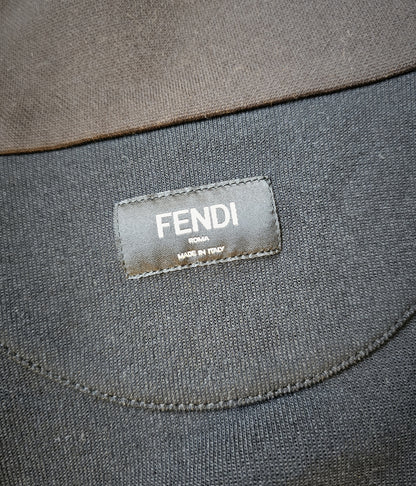 FENDI Logo Trimmed Panelled Stretch-Jersey Track Jacket