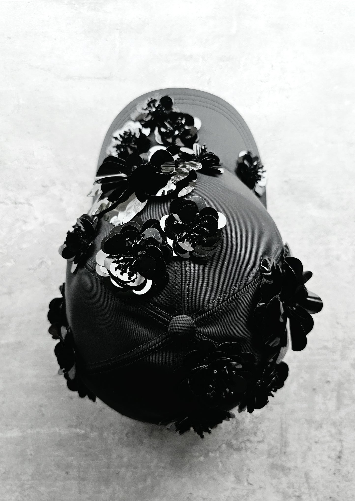 PRADA Rare Floral 3D Applique Cap