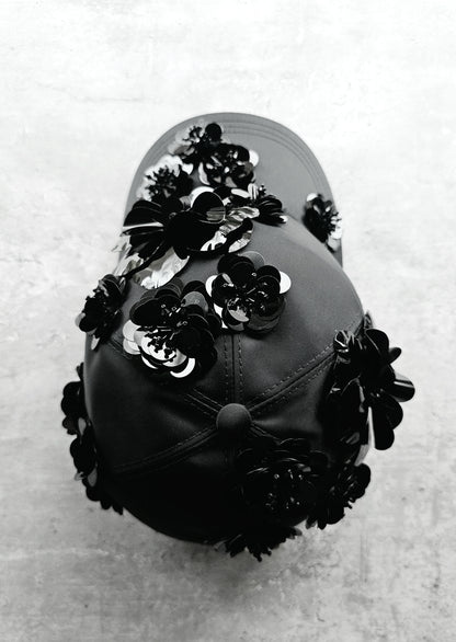 PRADA Rare Floral 3D Applique Cap