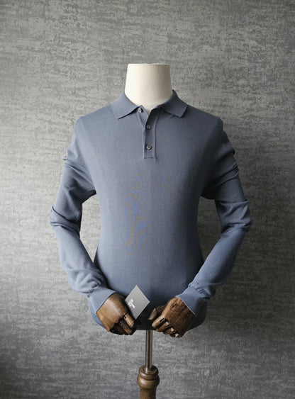 GUCCI Striped Fine Knit Polo