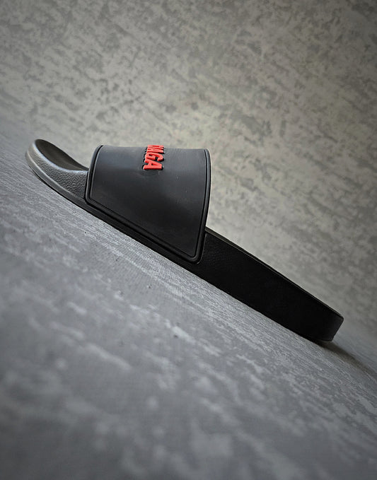 BALENCIAGA Red Logo Sliders