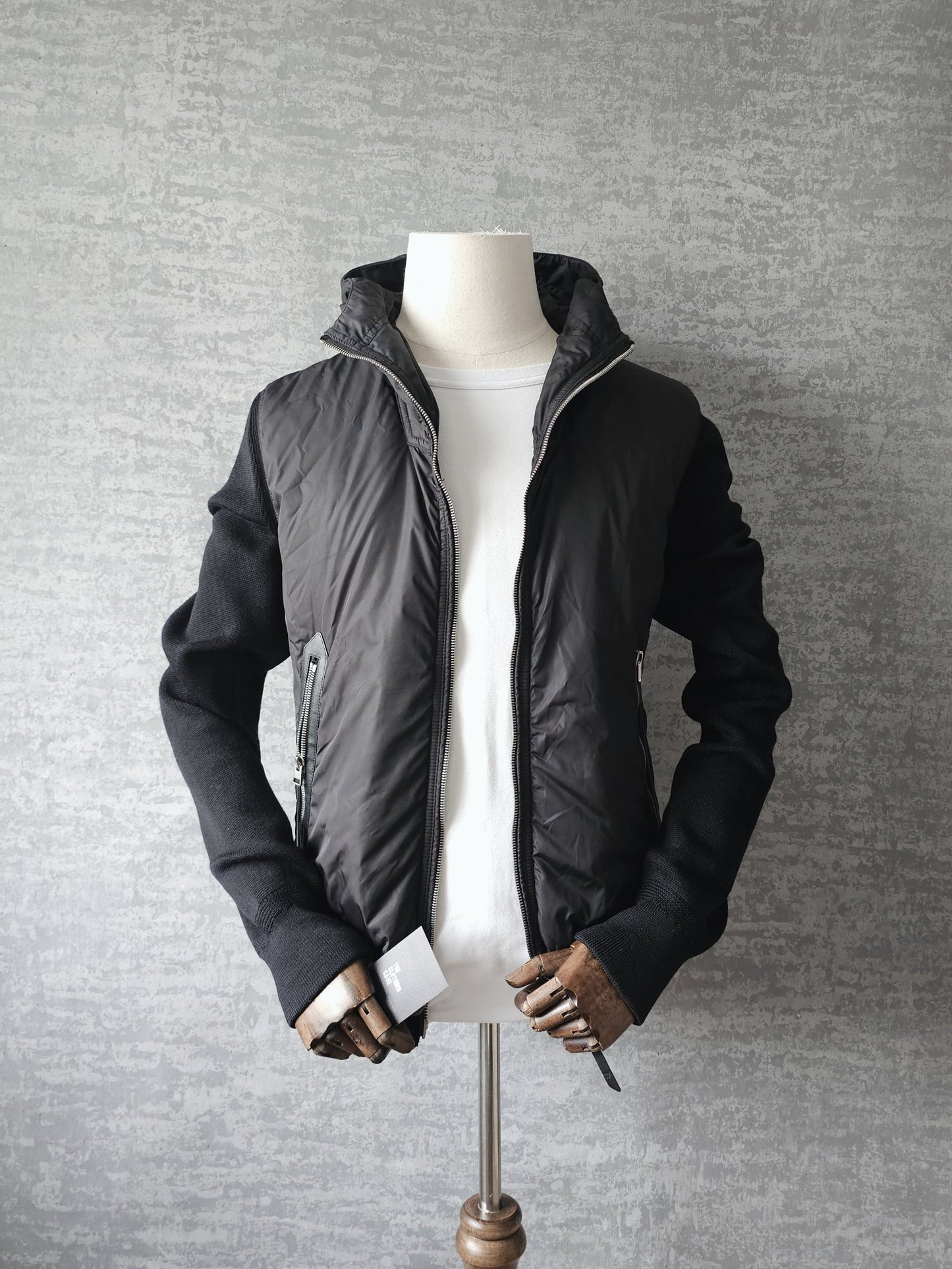 TOM FORD Shell-Panelled Wool Hooded Jacket Black