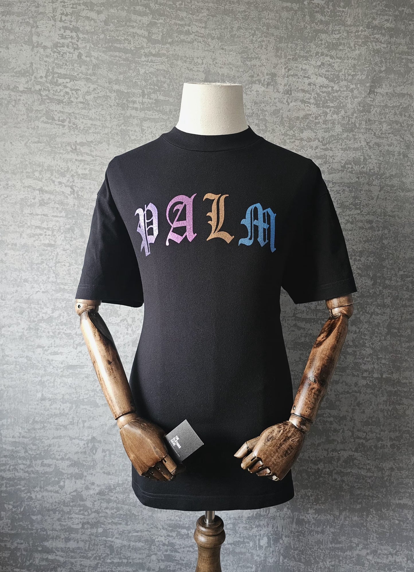 PALM ANGELS PALM Gothic Reflective Logo T-Shirt