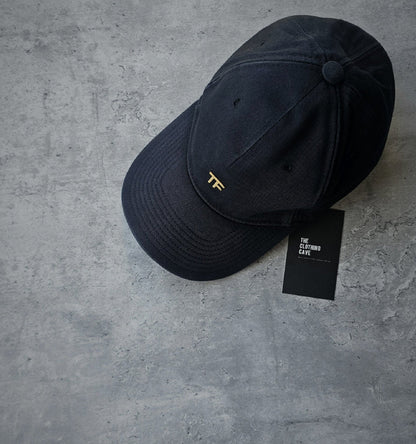 TOM FORD TF Cotton Canvas Navy Baseball Cap