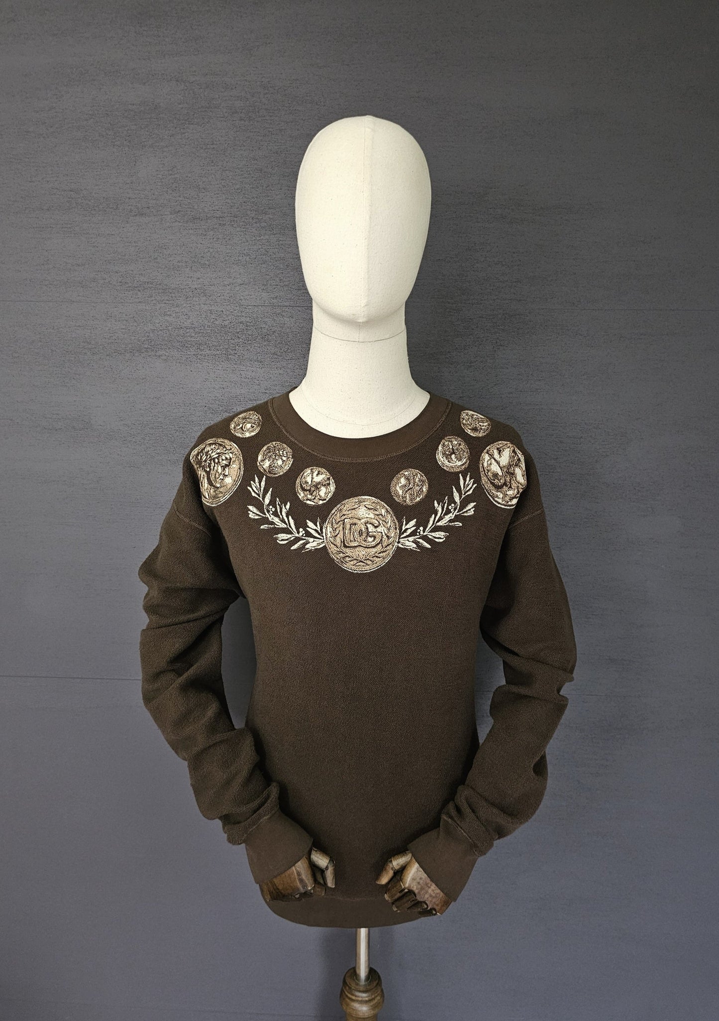 DOLCE & GABBANA Roma Coin Print Sweatshirt