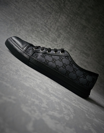 GUCCI GG Supreme Low Grey Sneakers