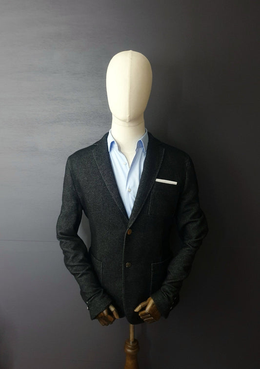 VERSACE Collection Single Breasted Denim Style Blazer