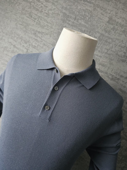 GUCCI Striped Fine Knit Polo