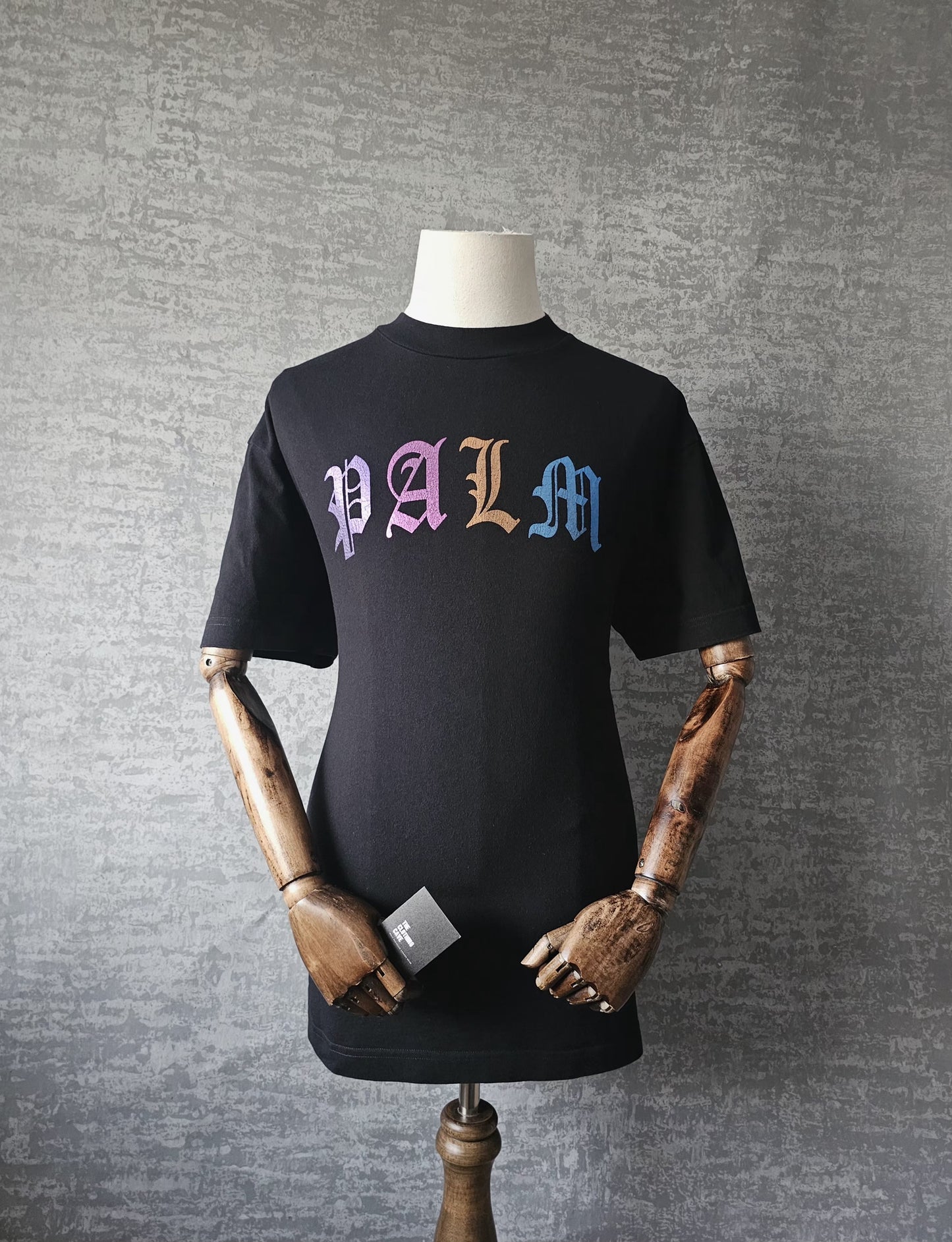 PALM ANGELS PALM Gothic Reflective Logo T-Shirt