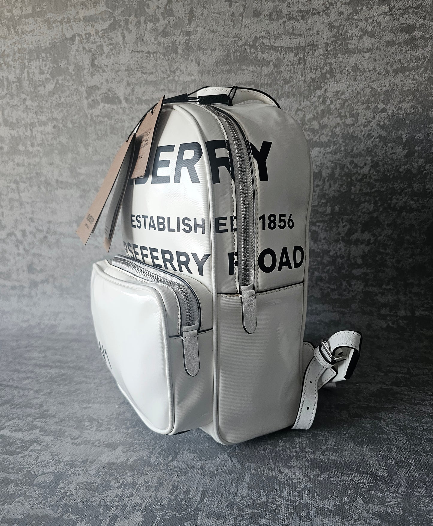 BURBERRY Horseferry Print Coated Canvas Small Backpack