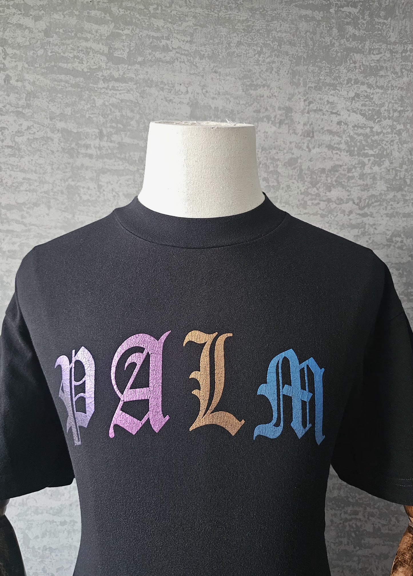 PALM ANGELS PALM Gothic Reflective Logo T-Shirt