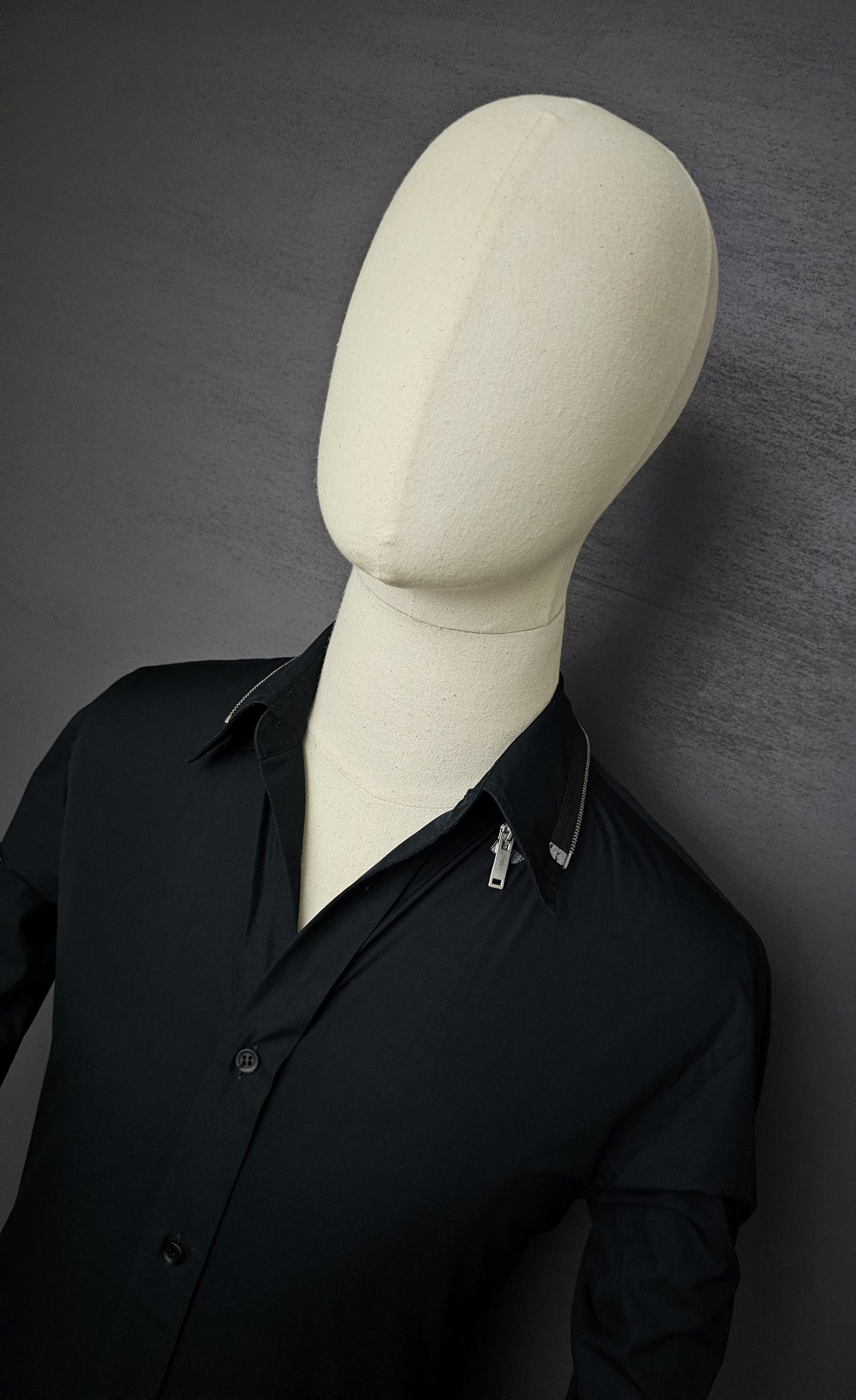 ALEXANDER MCQUEEN  Zip Detailed Black Shirt