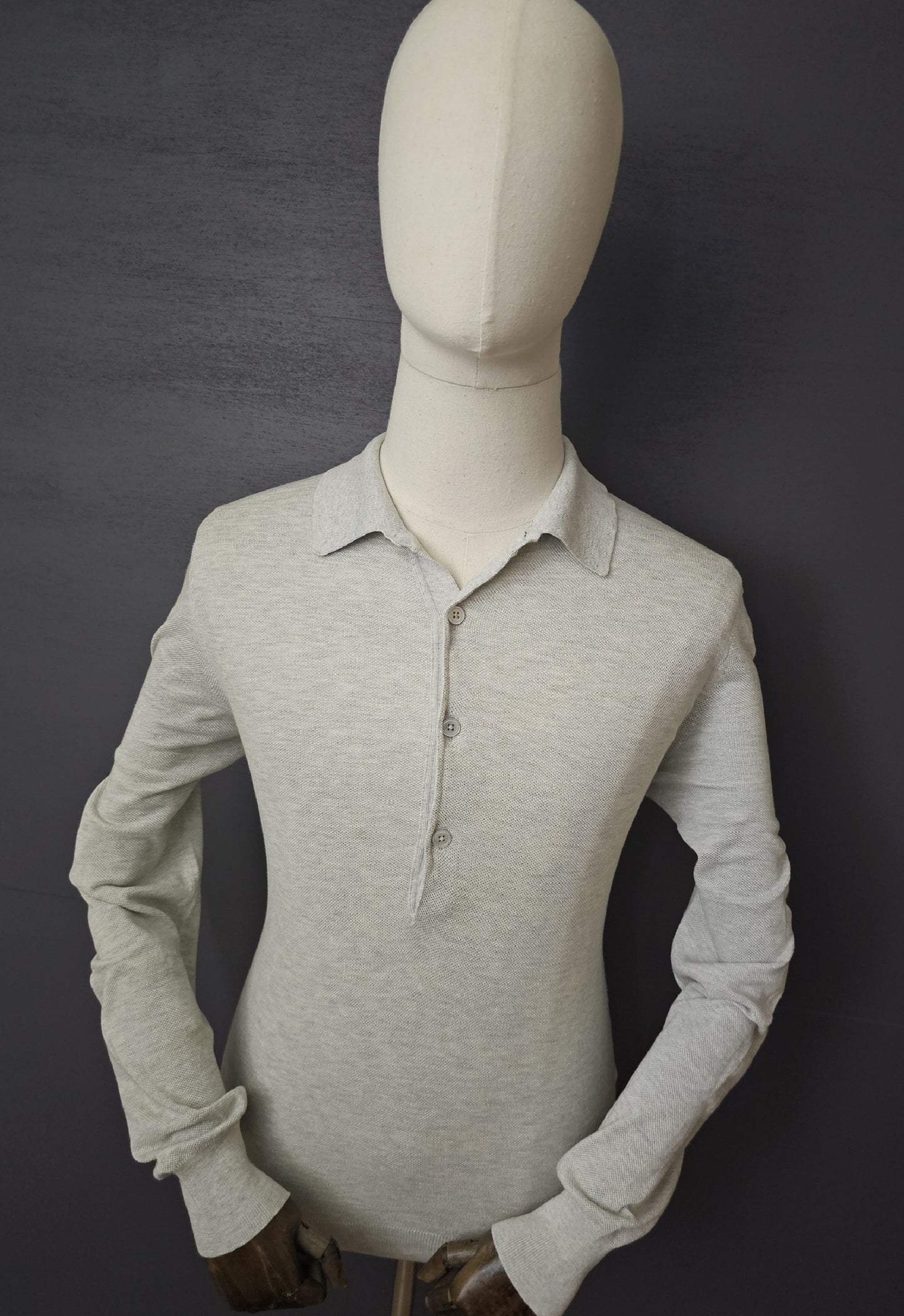 TOM FORD Slim-Fit Silk Cotton Long Sleeve Polo