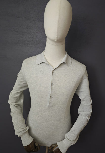 TOM FORD Slim-Fit Silk Cotton Long Sleeve Polo