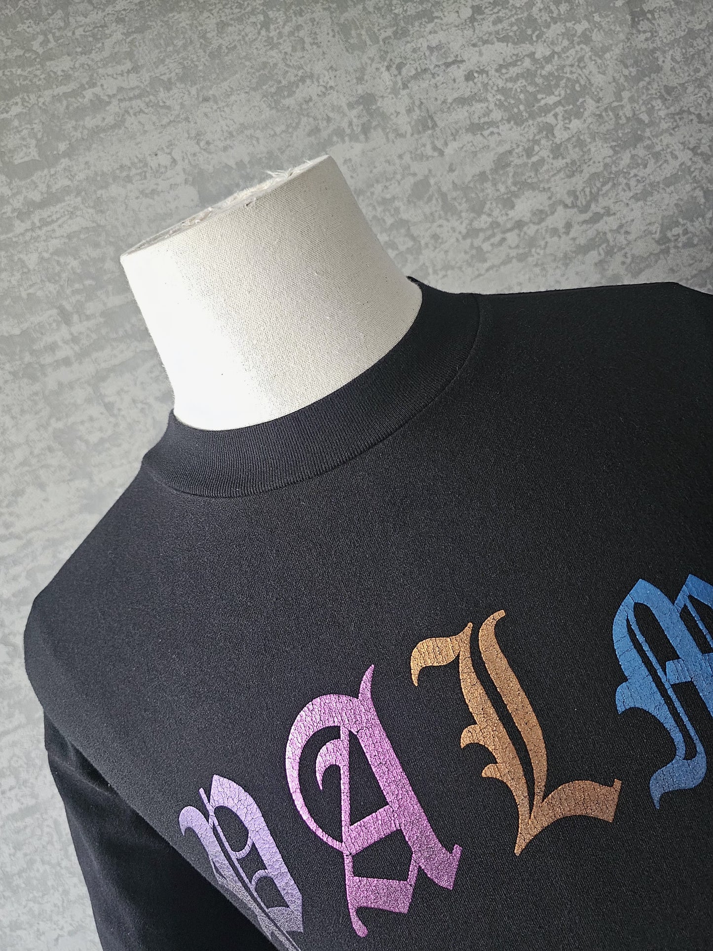 PALM ANGELS PALM Gothic Reflective Logo T-Shirt