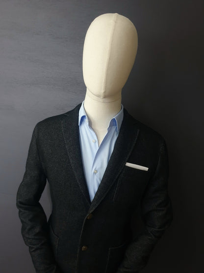 VERSACE Collection Single Breasted Denim Style Blazer