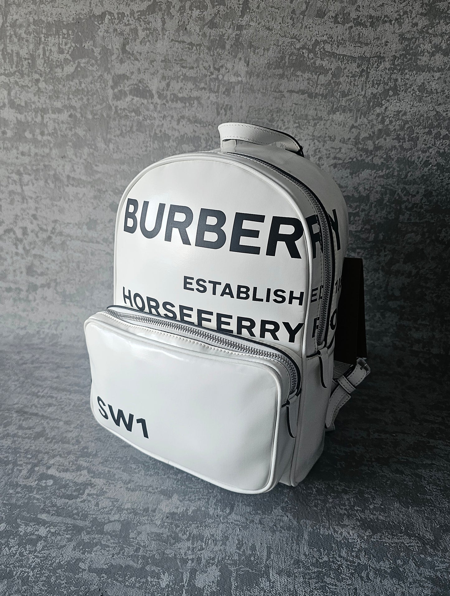 BURBERRY Horseferry Print Coated Canvas Small Backpack