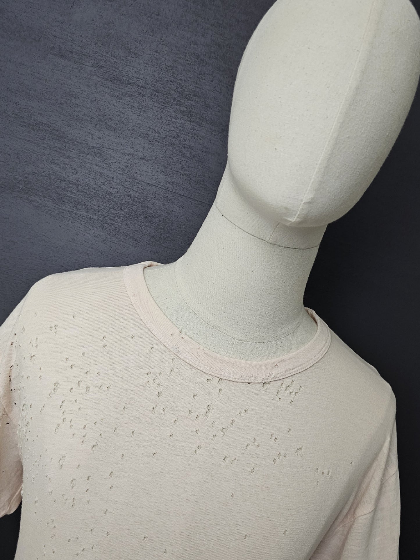 AMIRI Distressed Pink Shotgun T-Shirt