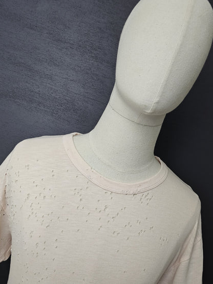 AMIRI Distressed Pink Shotgun T-Shirt