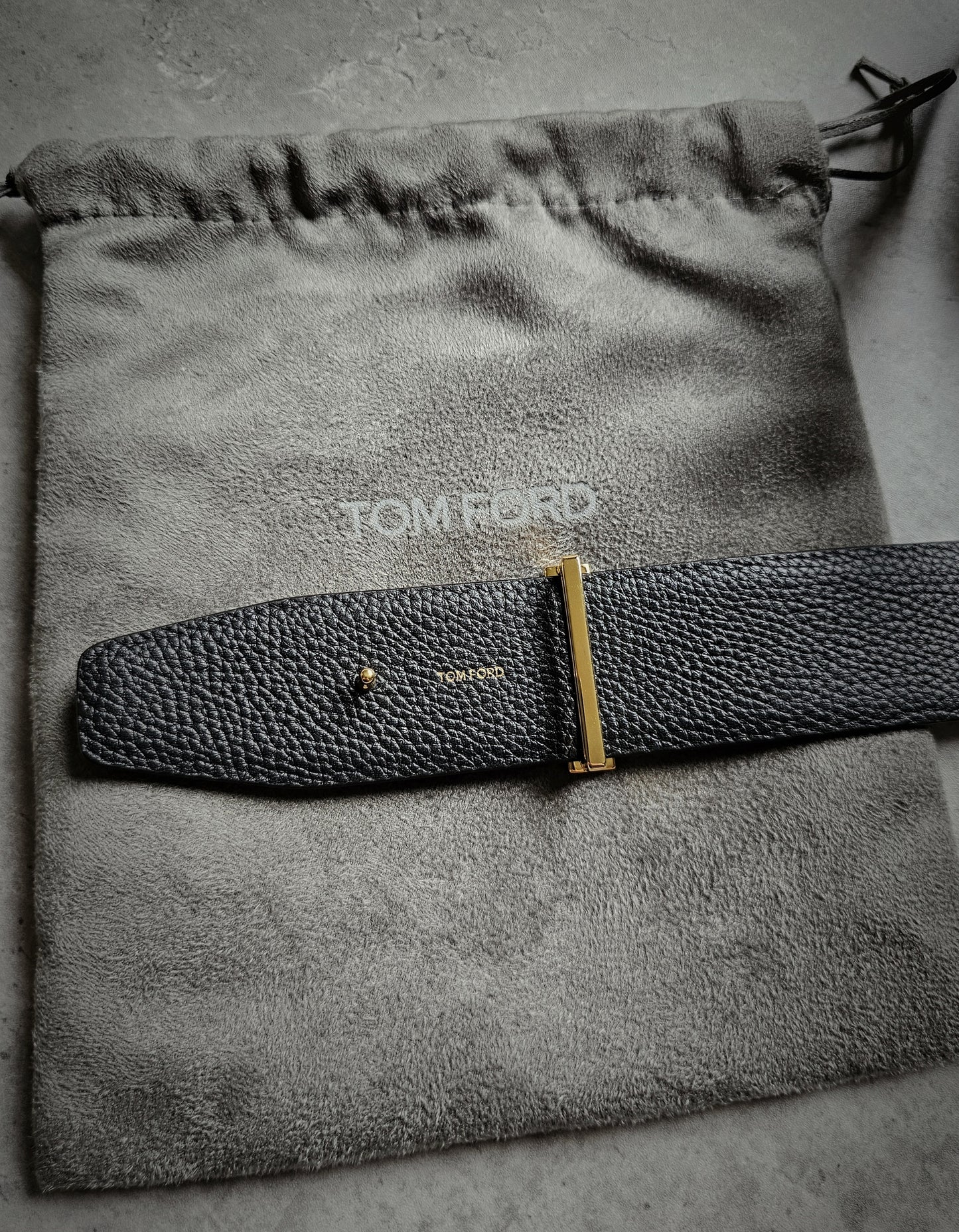 TOM FORD T Buckle Soft Grain Reversible 40mm Belt in Brown & Black *BRAND NEW*