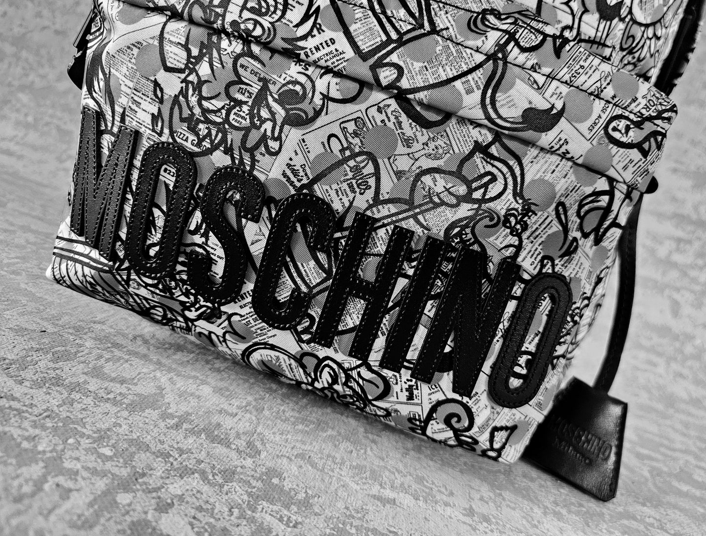 MOSCHINO COUTURE Cartoon Logo Backpack