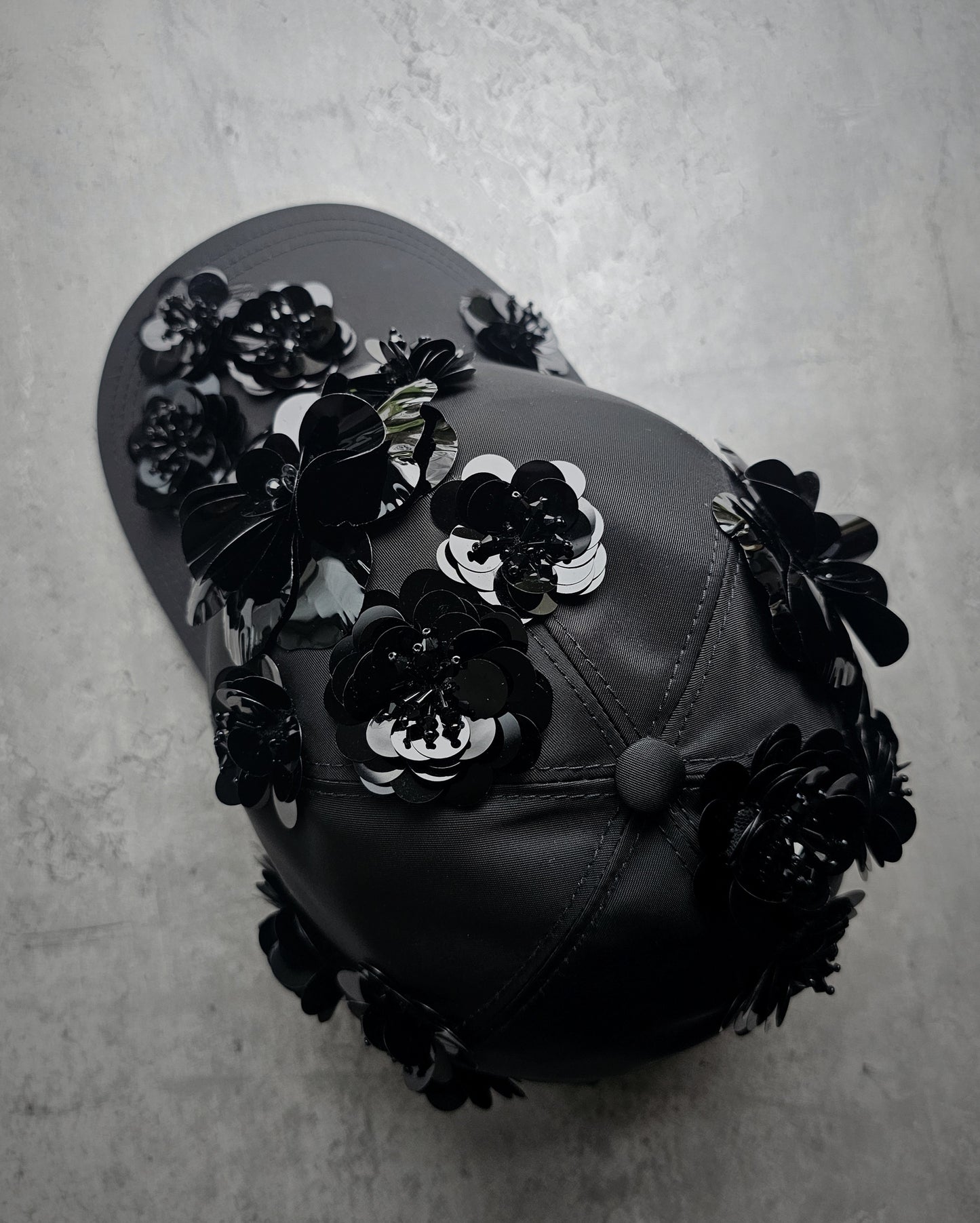PRADA Rare Floral 3D Applique Cap
