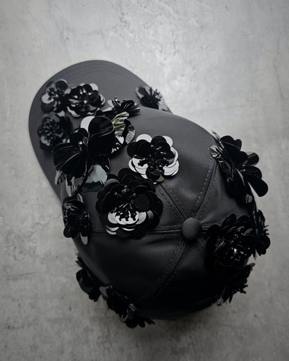 PRADA Rare Floral 3D Applique Cap