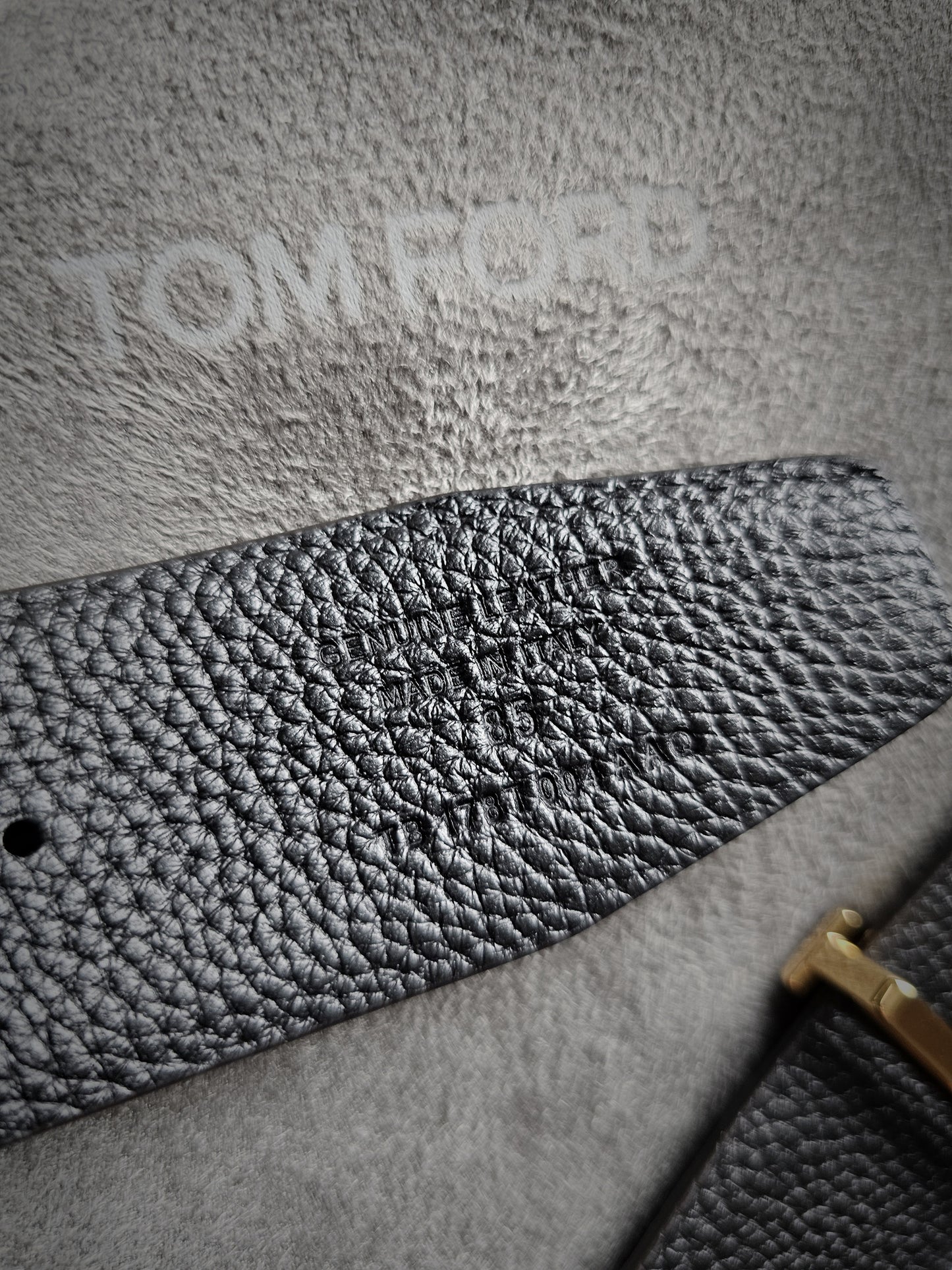 TOM FORD T Buckle Soft Grain Reversible 40mm Belt in Brown & Black *BRAND NEW*