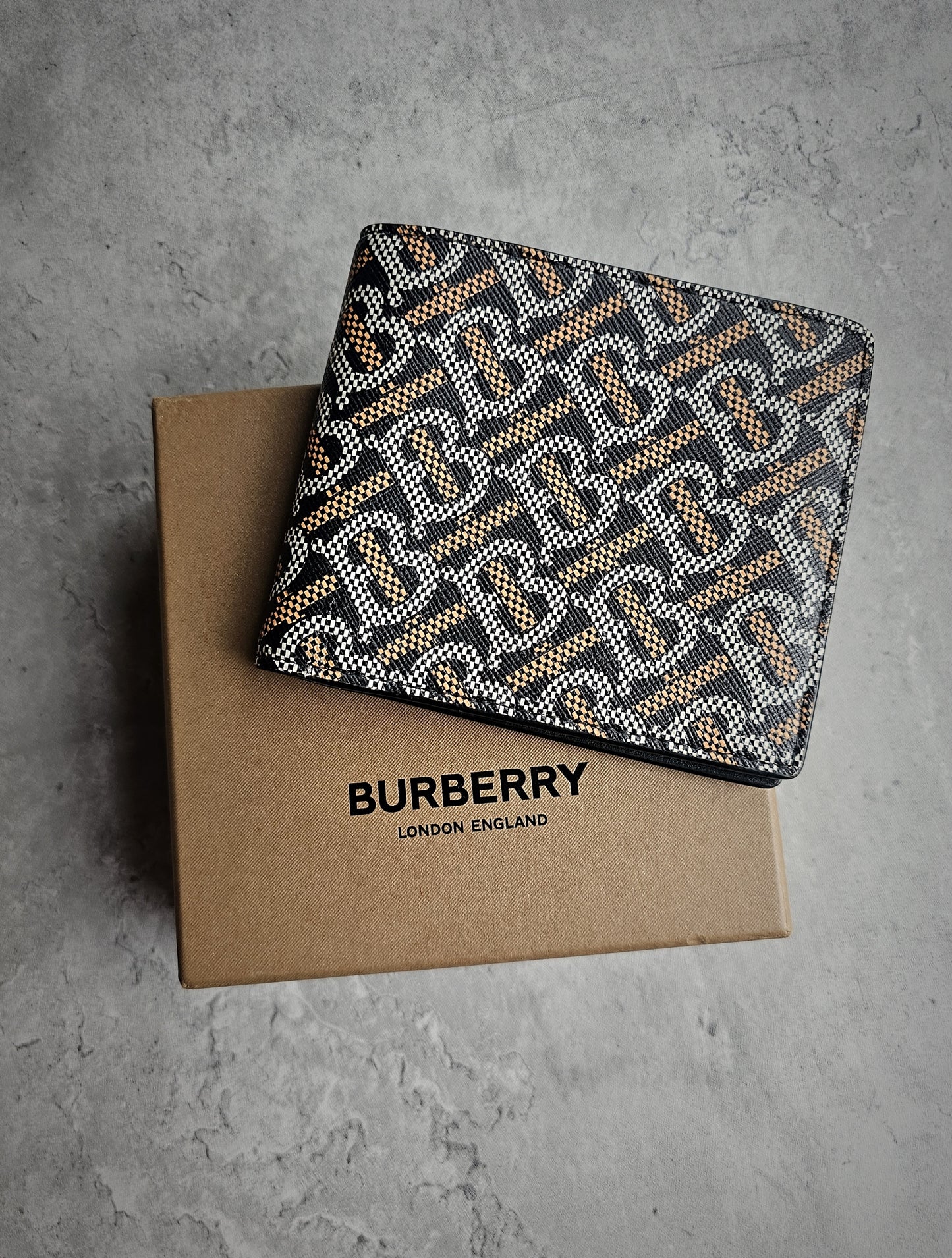 BURBERRY Monogram-Print Bi-Fold Wallet