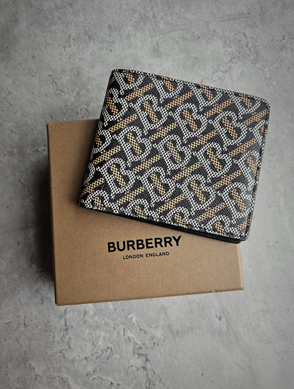 BURBERRY Monogram-Print Bi-Fold Wallet