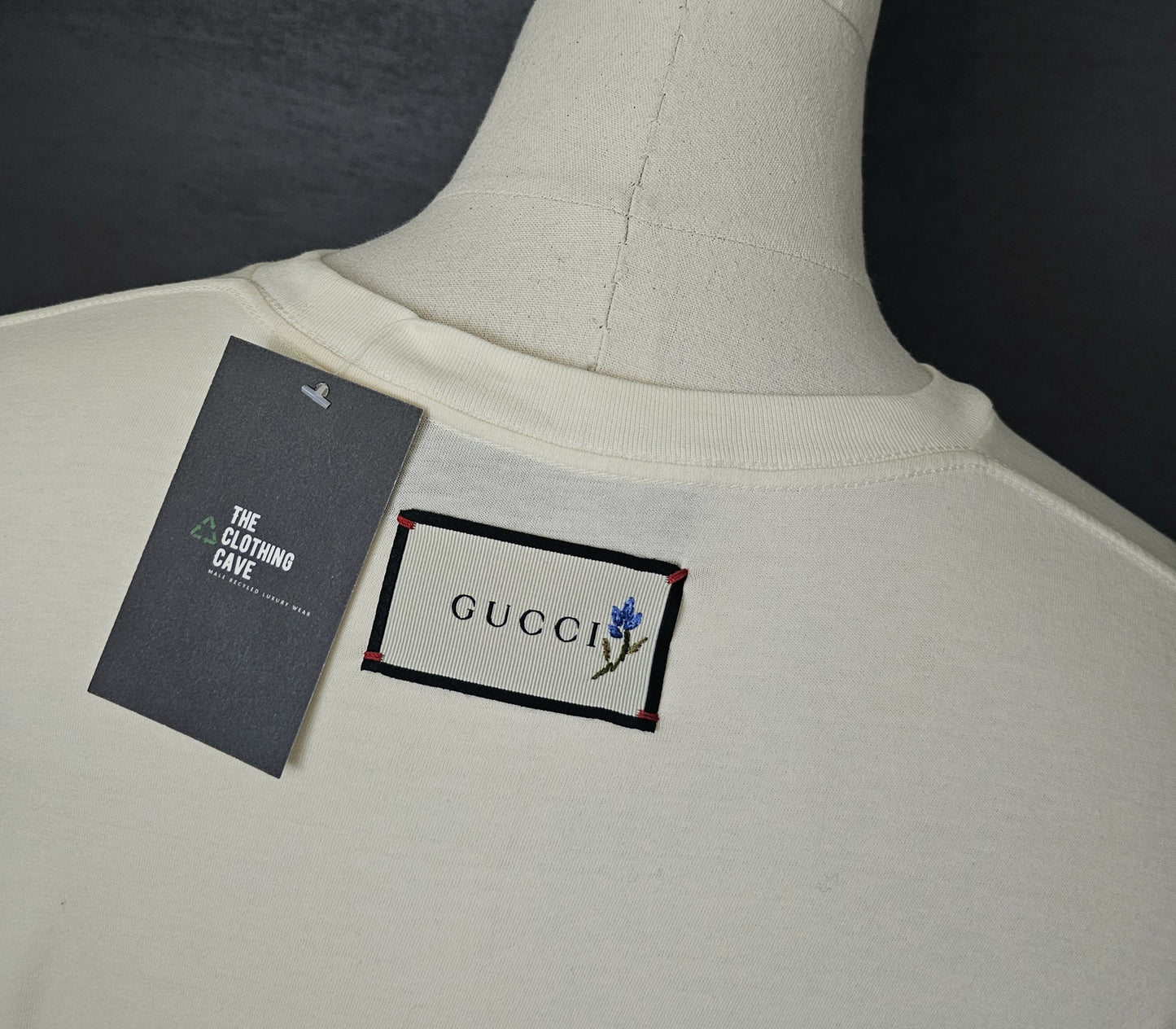 GUCCI "The Face" Oversized Crew Neck T-Shirt