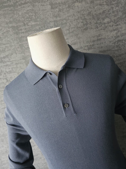 GUCCI Striped Fine Knit Polo