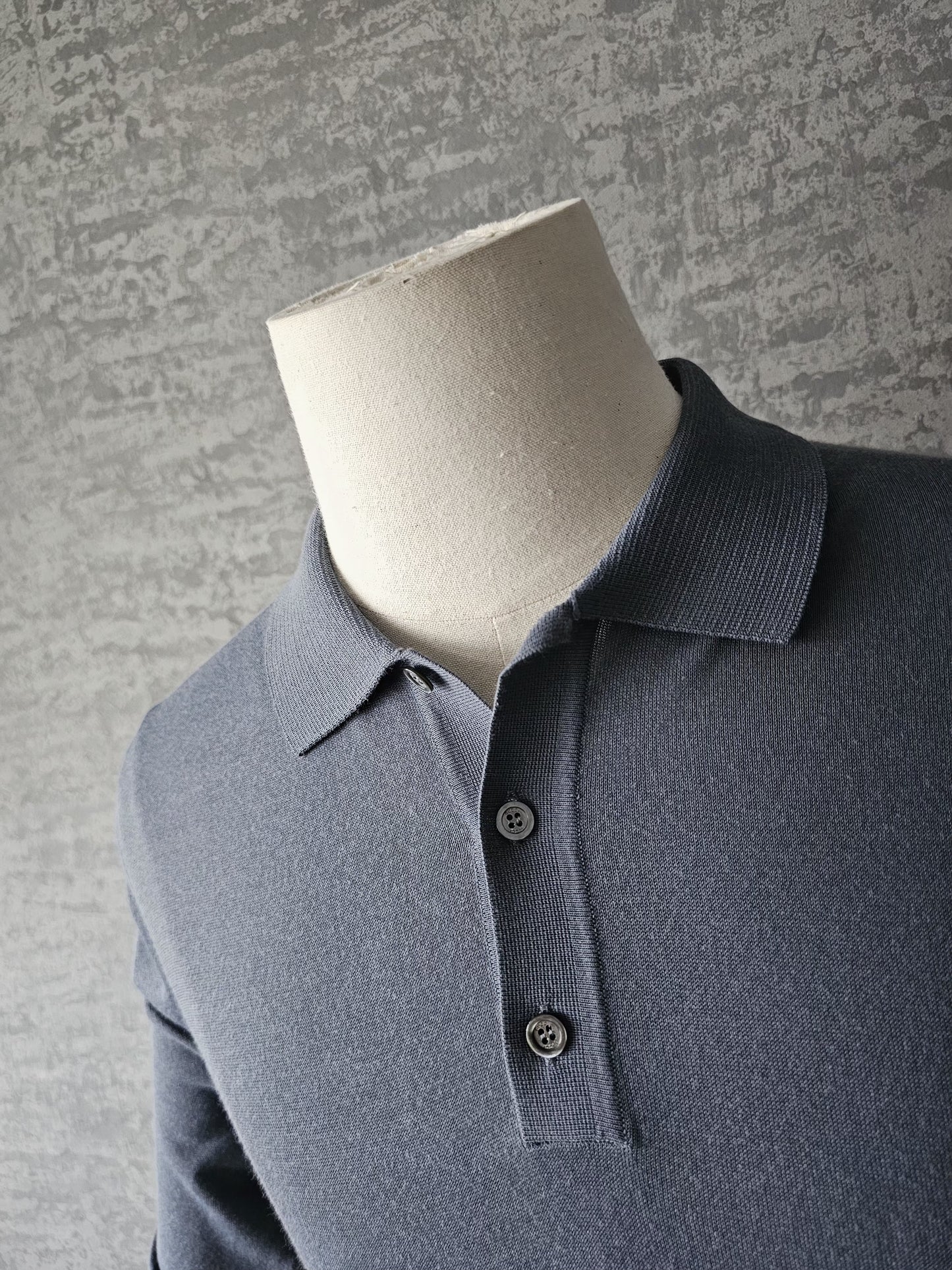 GUCCI Striped Fine Knit Polo