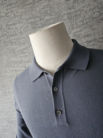 GUCCI Striped Fine Knit Polo