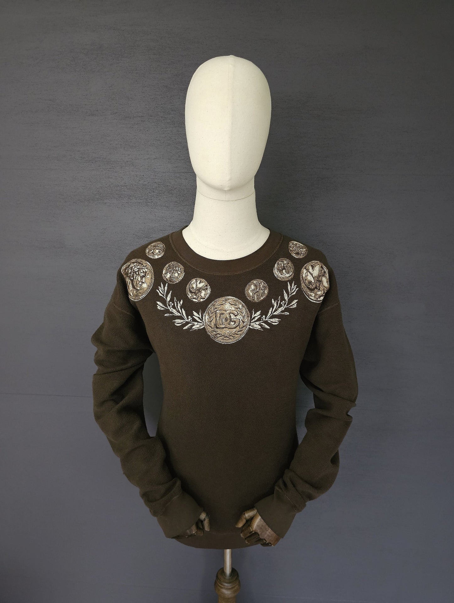 DOLCE & GABBANA Roma Coin Print Sweatshirt