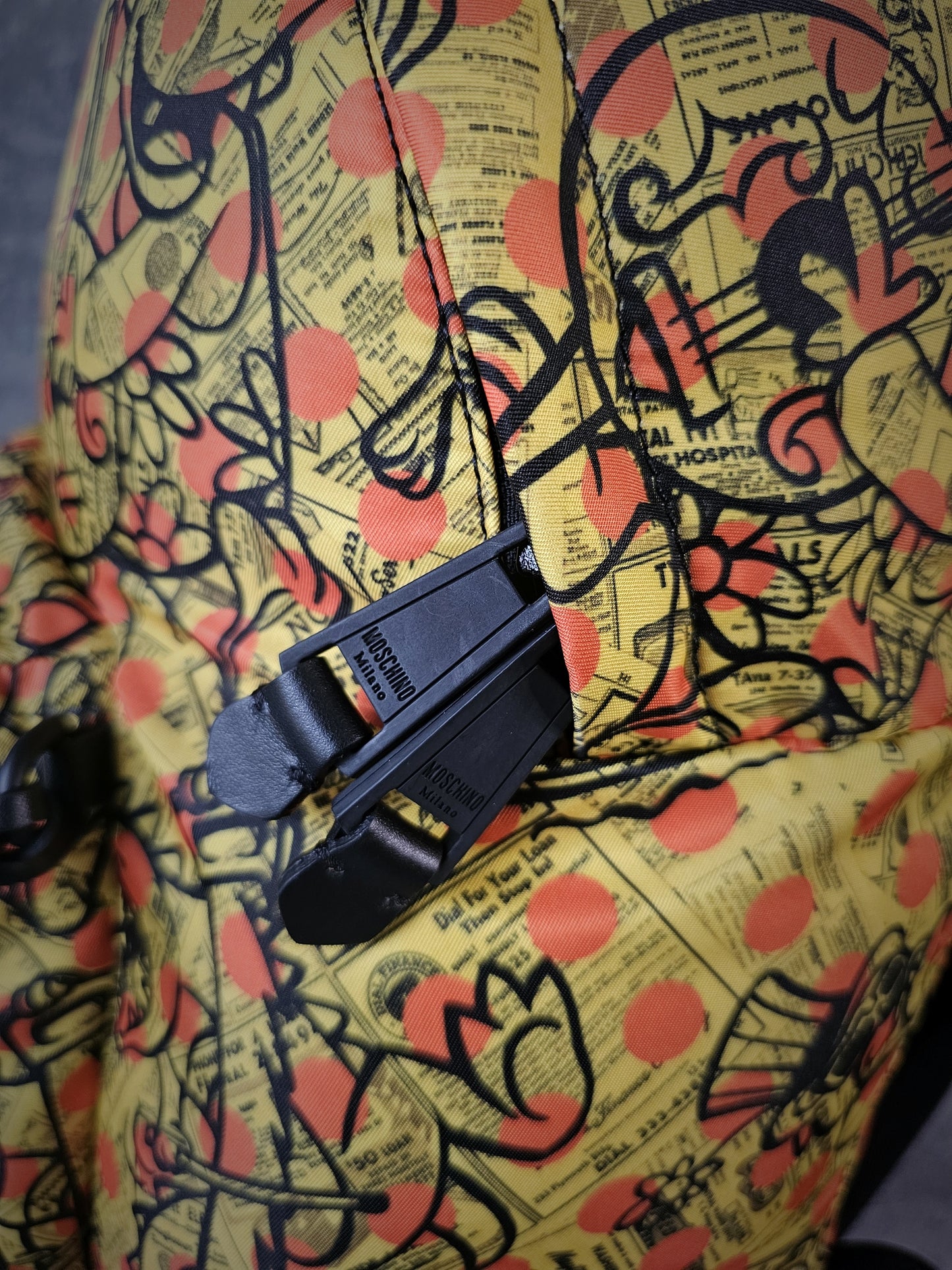 MOSCHINO COUTURE Cartoon Logo Backpack