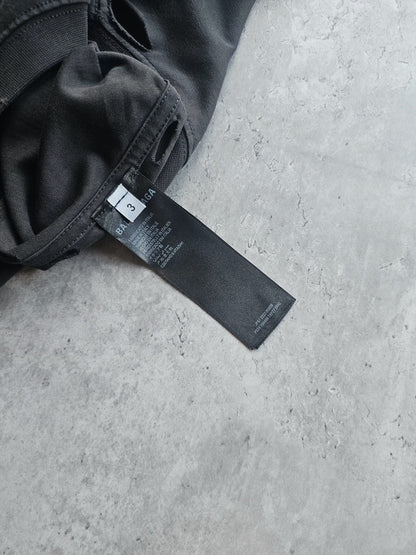 BALENCIAGA Optical Print Distressed Oversized T-Shirt