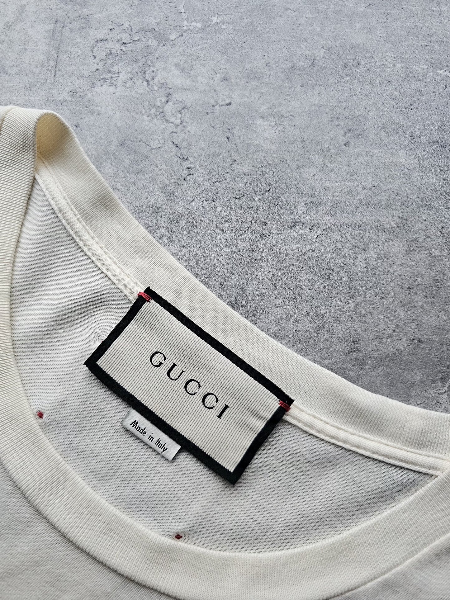 GUCCI "The Face" Oversized Crew Neck T-Shirt